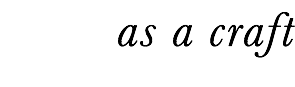 as a craft